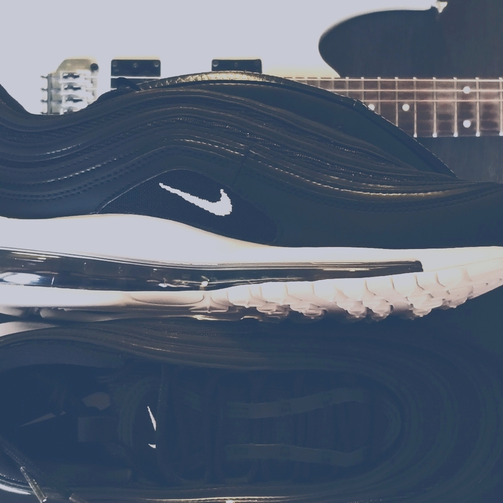 NIKE AIR MAX 97 BLACK/WHITE - NOCTURNAL ANIMAL